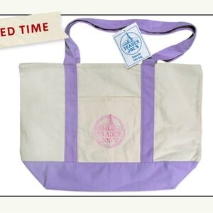 Trader Joe's Large Lavender Tote Bag